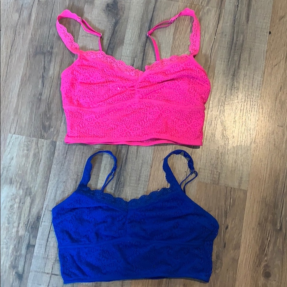 Pink and Blue Bralette